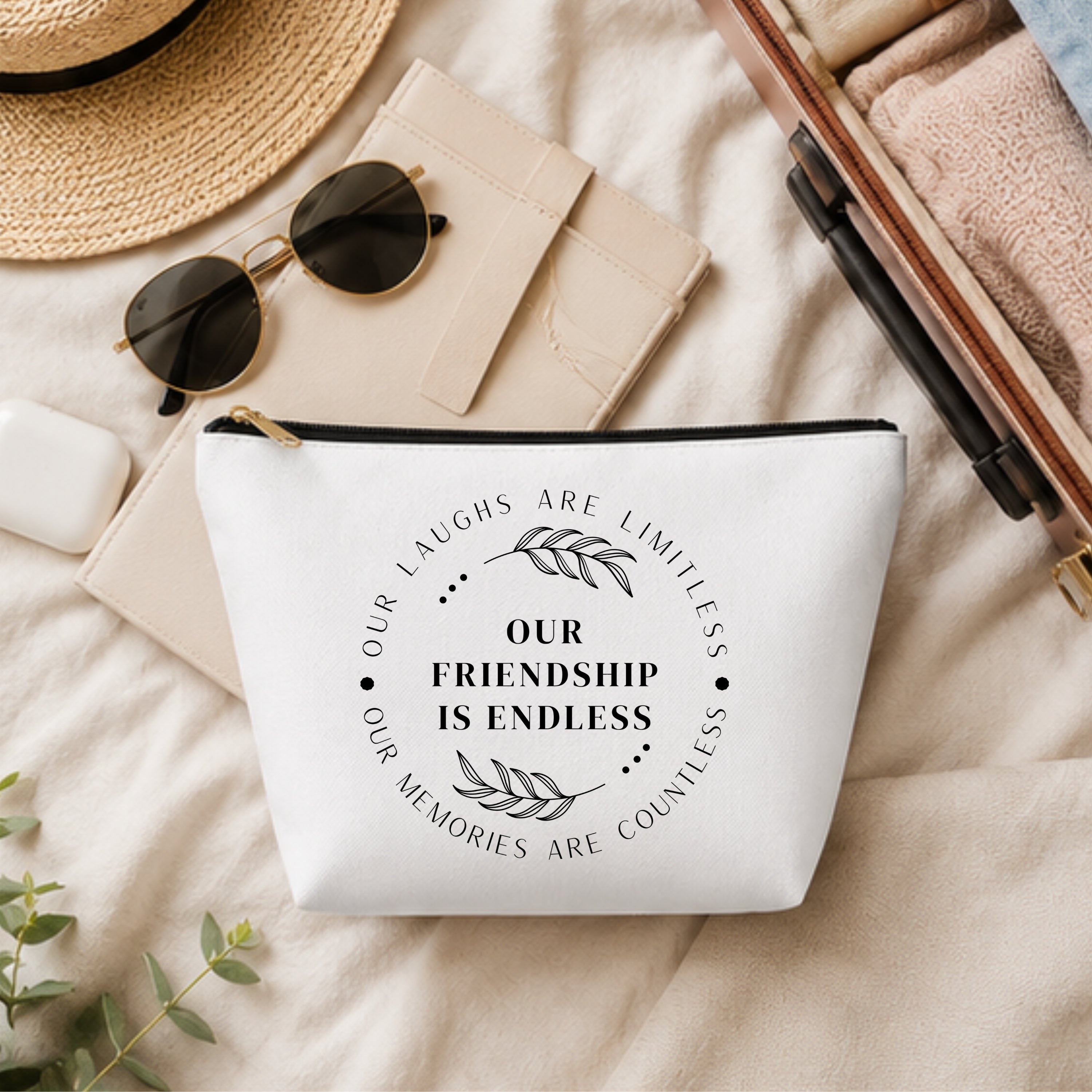 Our Friendship is Endless Cosmetic Bag