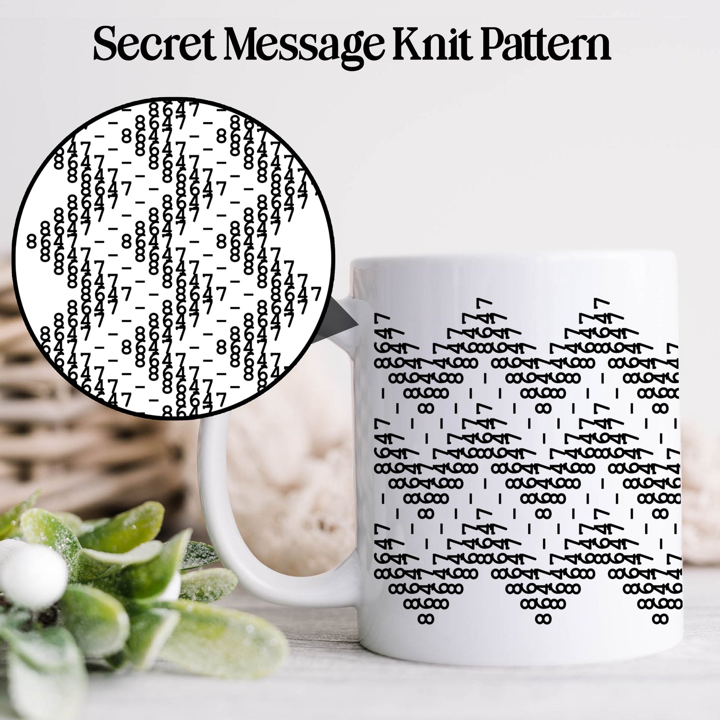8647 Secret Message Mug
