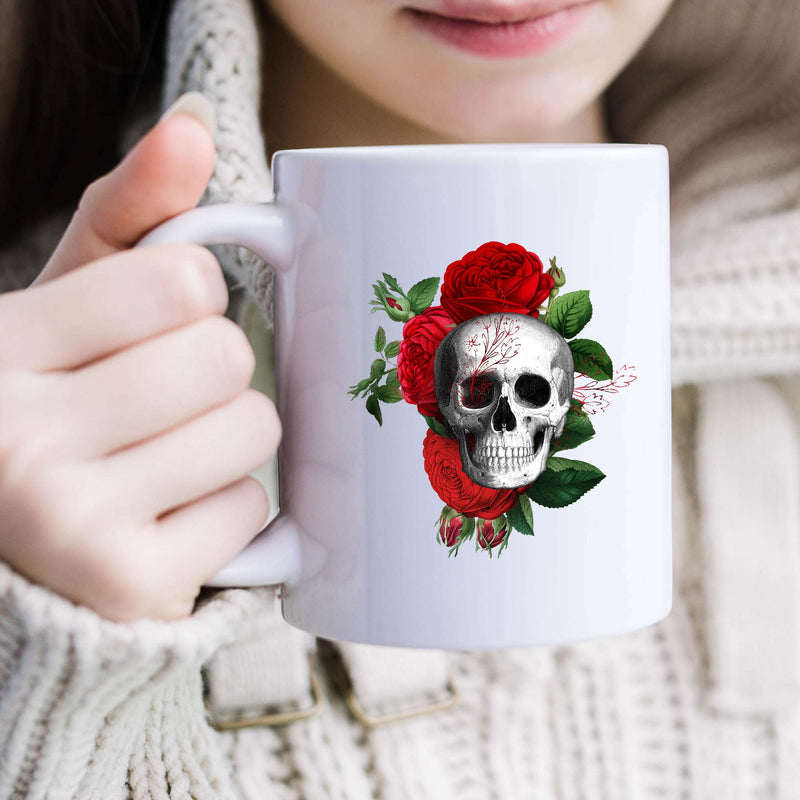 Flower Skull - Red