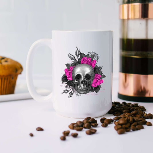Flower Skull - Hot Pink