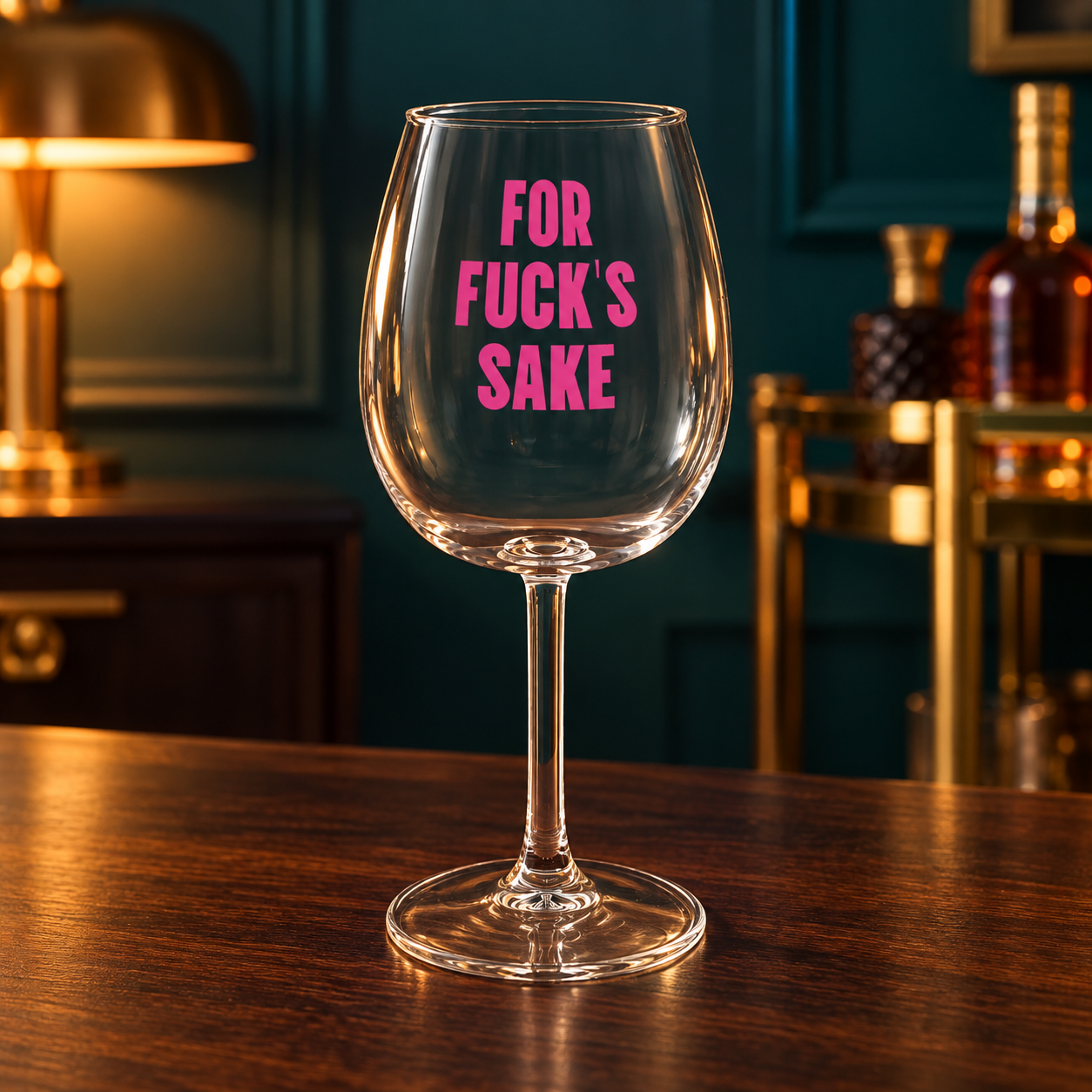 For Fuck's Sake Wine Glass