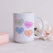 Load image into Gallery viewer, Coffee Chocolate Tacos You Candy Heart Mug RTS