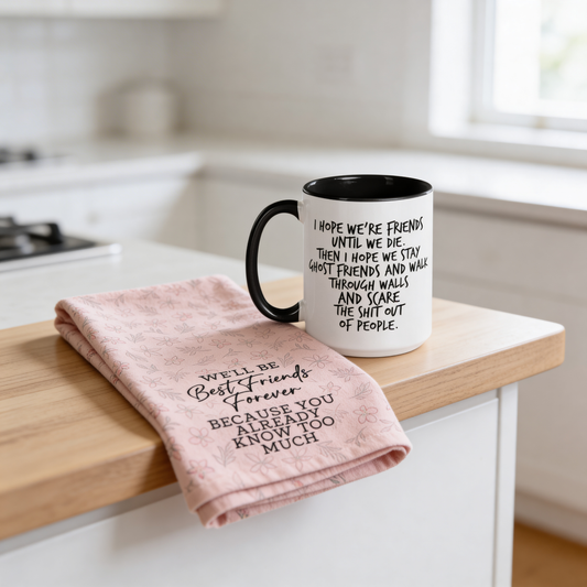 Ghost Friends Mug & Towel Gift Set
