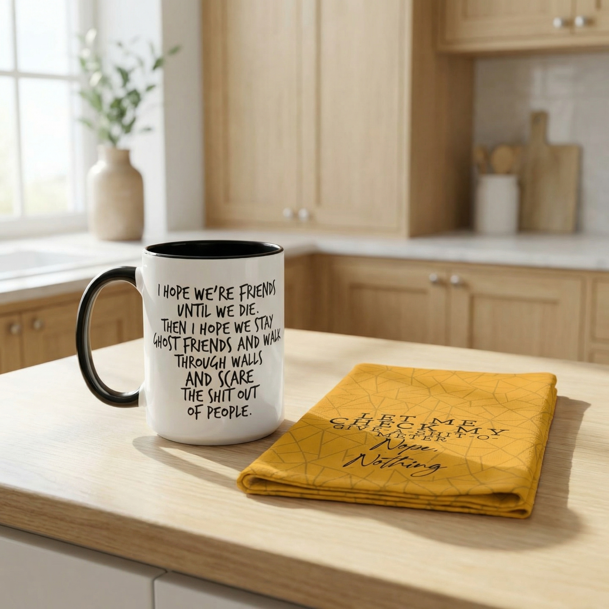 Ghost Friends Mug & Towel Gift Set