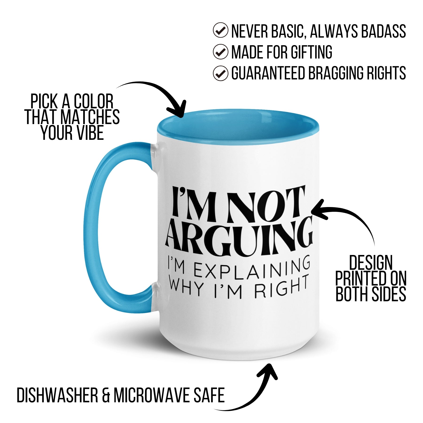 I'm Not Arguing, I'm Explaining Why I'm Right Mug