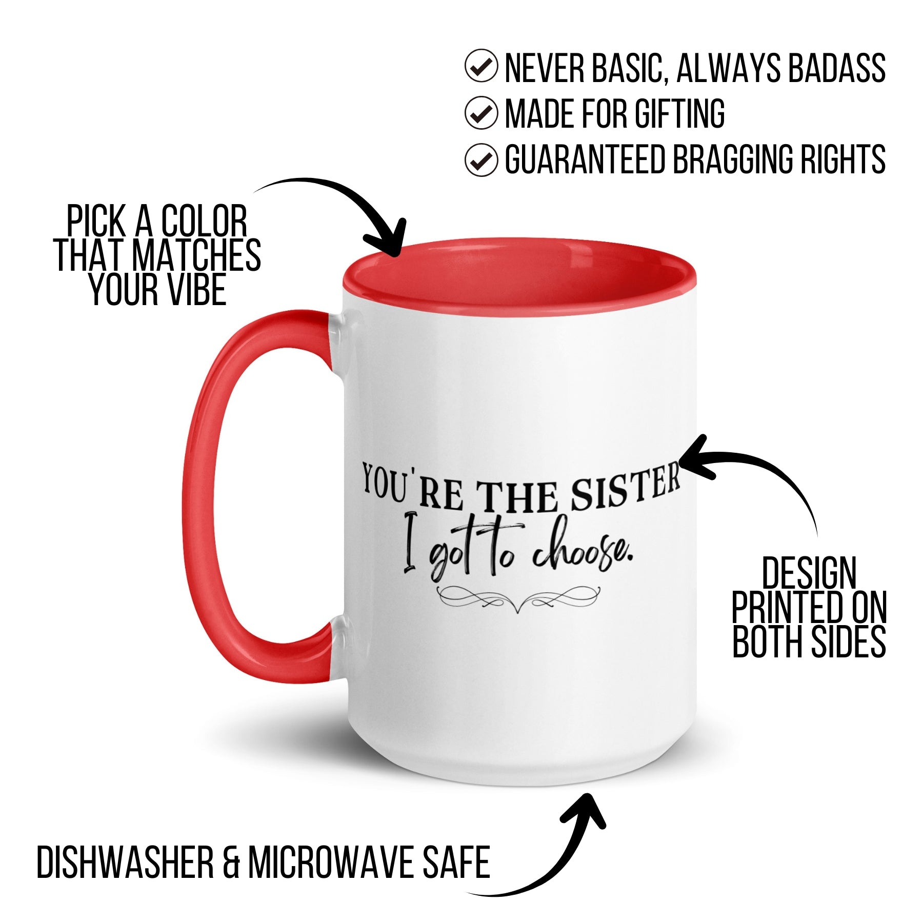 You're the Sister I Got to Choose Mug