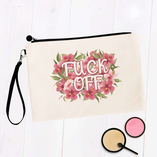 Fuck Off Flowery Language Makeup Bag