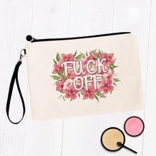 Load image into Gallery viewer, Fuck Off Flowery Language Makeup Bag