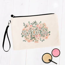 Load image into Gallery viewer, Badass Flowery Language Makeup Bag