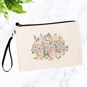 Badass Flowery Language Makeup Bag