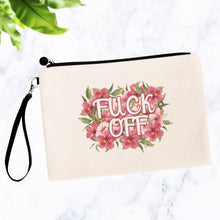 Load image into Gallery viewer, Fuck Off Flowery Language Makeup Bag