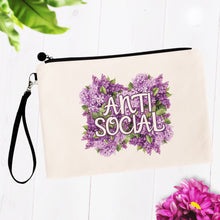 Load image into Gallery viewer, Anti Social Flowery Language Makeup Bag