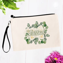 Load image into Gallery viewer, Stressed Flowery Language Makeup Bag