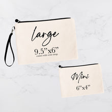 Load image into Gallery viewer, Block Letter Custom Name Personalized Make up Bag