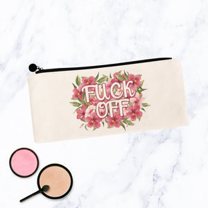 Fuck Off Flowery Language Makeup Bag