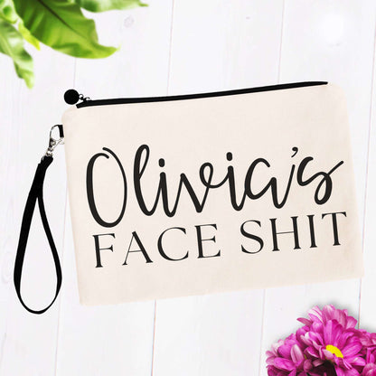 Personalized Face Shit Makeup Bag