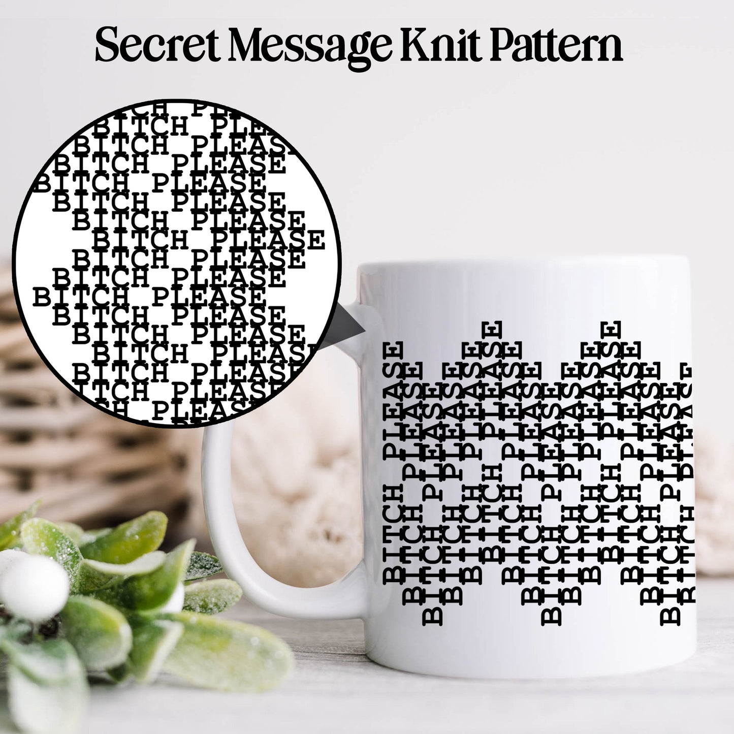Bitch Please Secret Message Mug