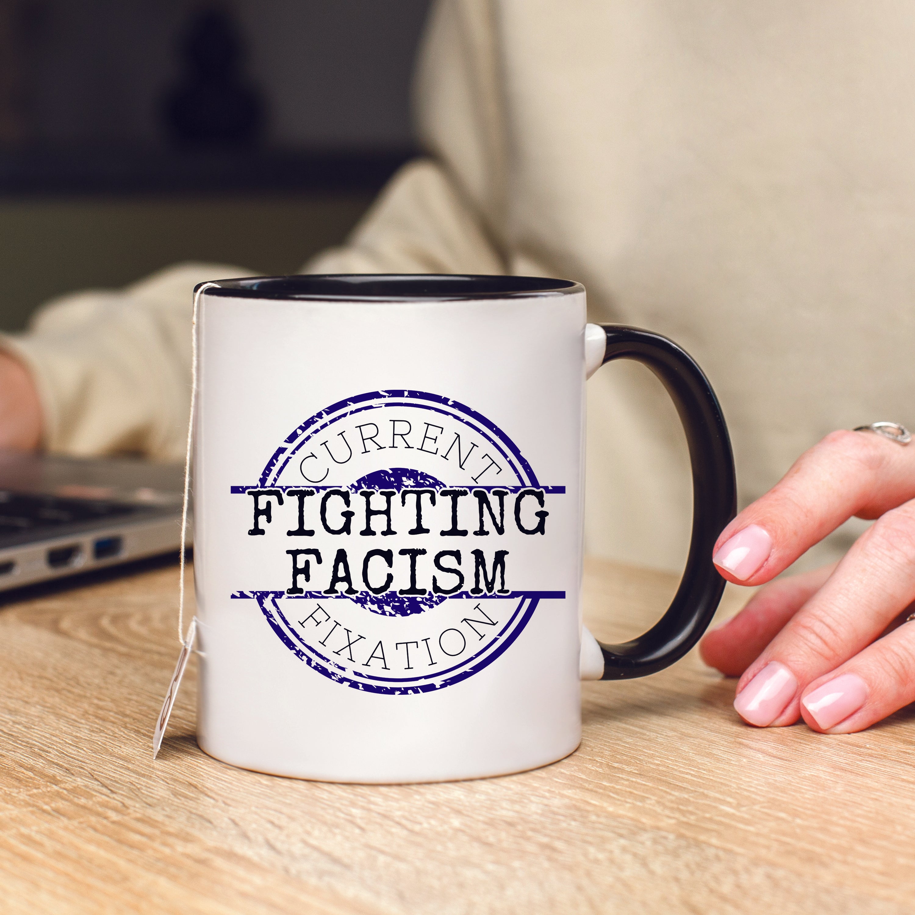 Current Fixation: Fighting Facism Mug