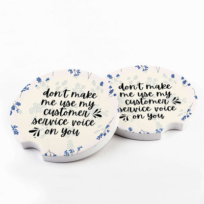 Customer Service Voice Car Coasters