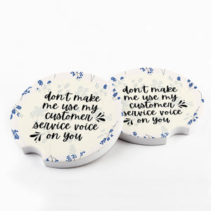 Customer Service Voice Car Coasters