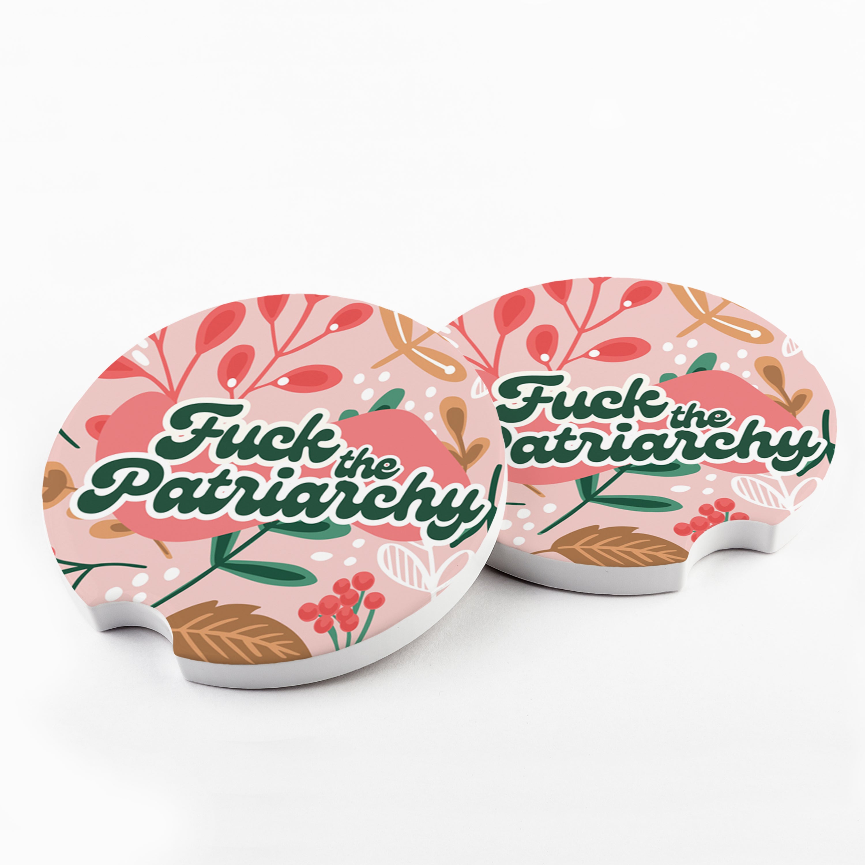 Fuck the Patriarchy Car Coaster