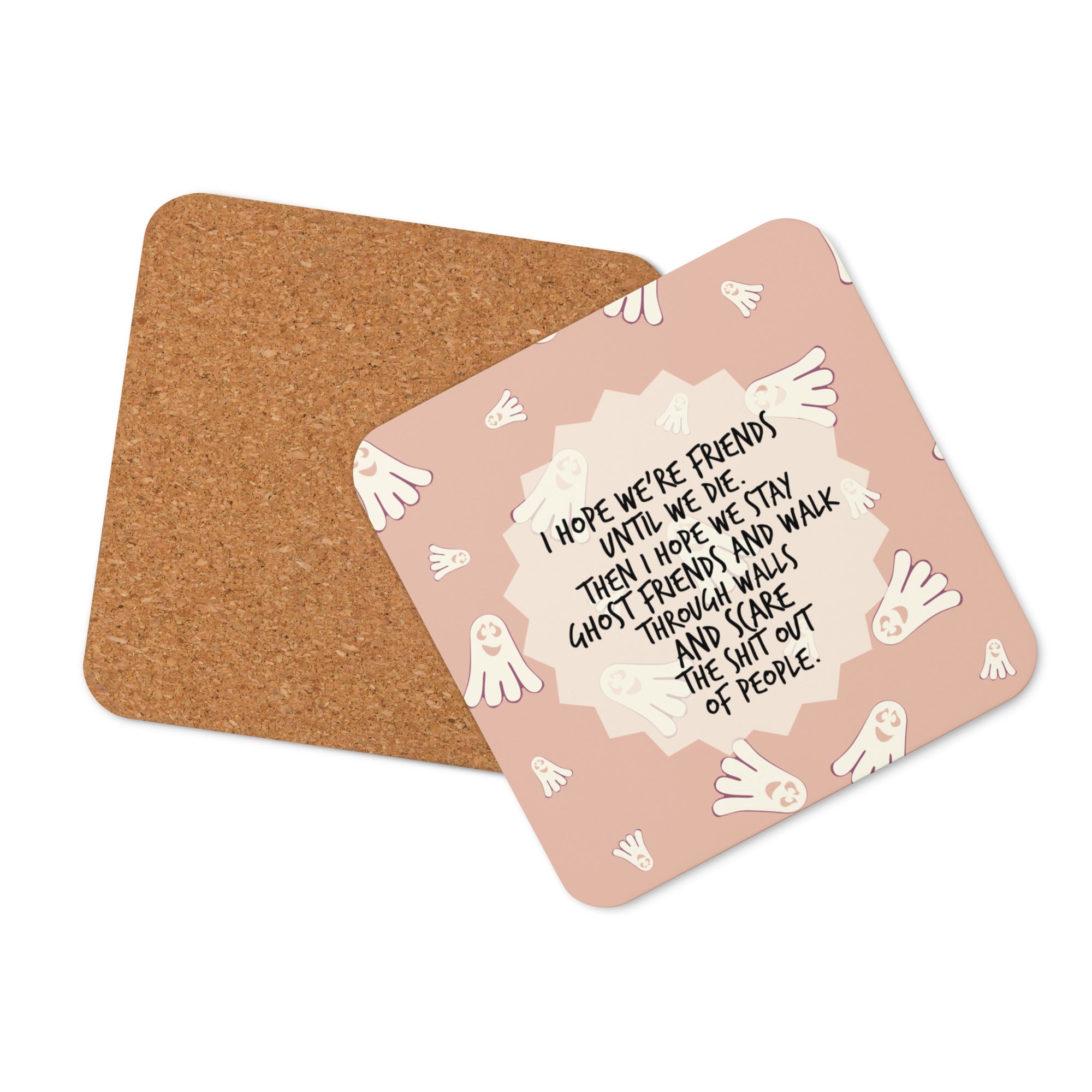 Ghost Friends Cork Coaster Add On