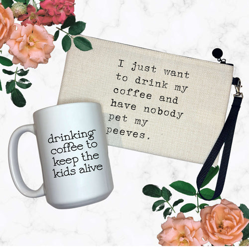 Fueled by Caffeine & Eye Rolls Gift Set