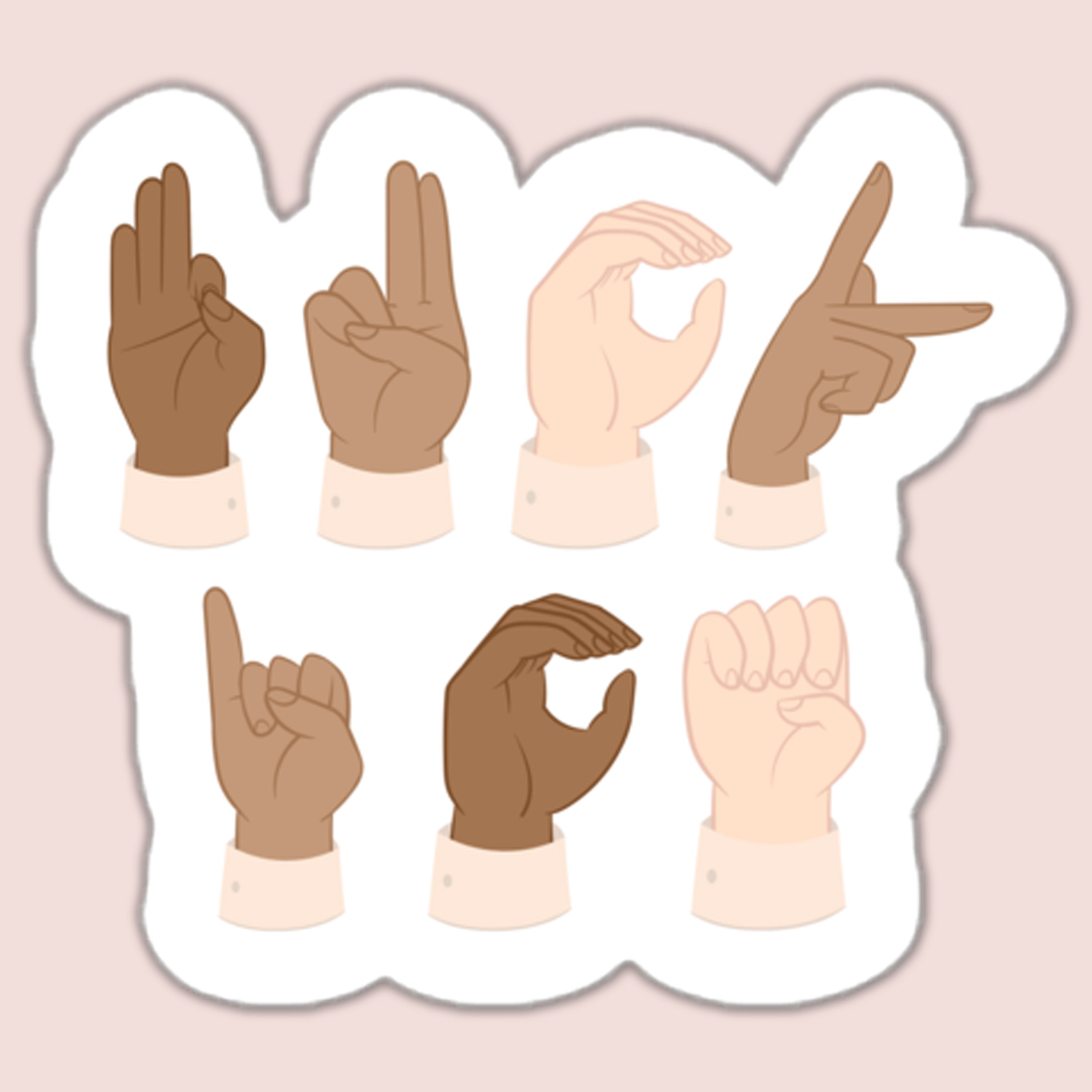 Fuck ICE Sign Language Sticker