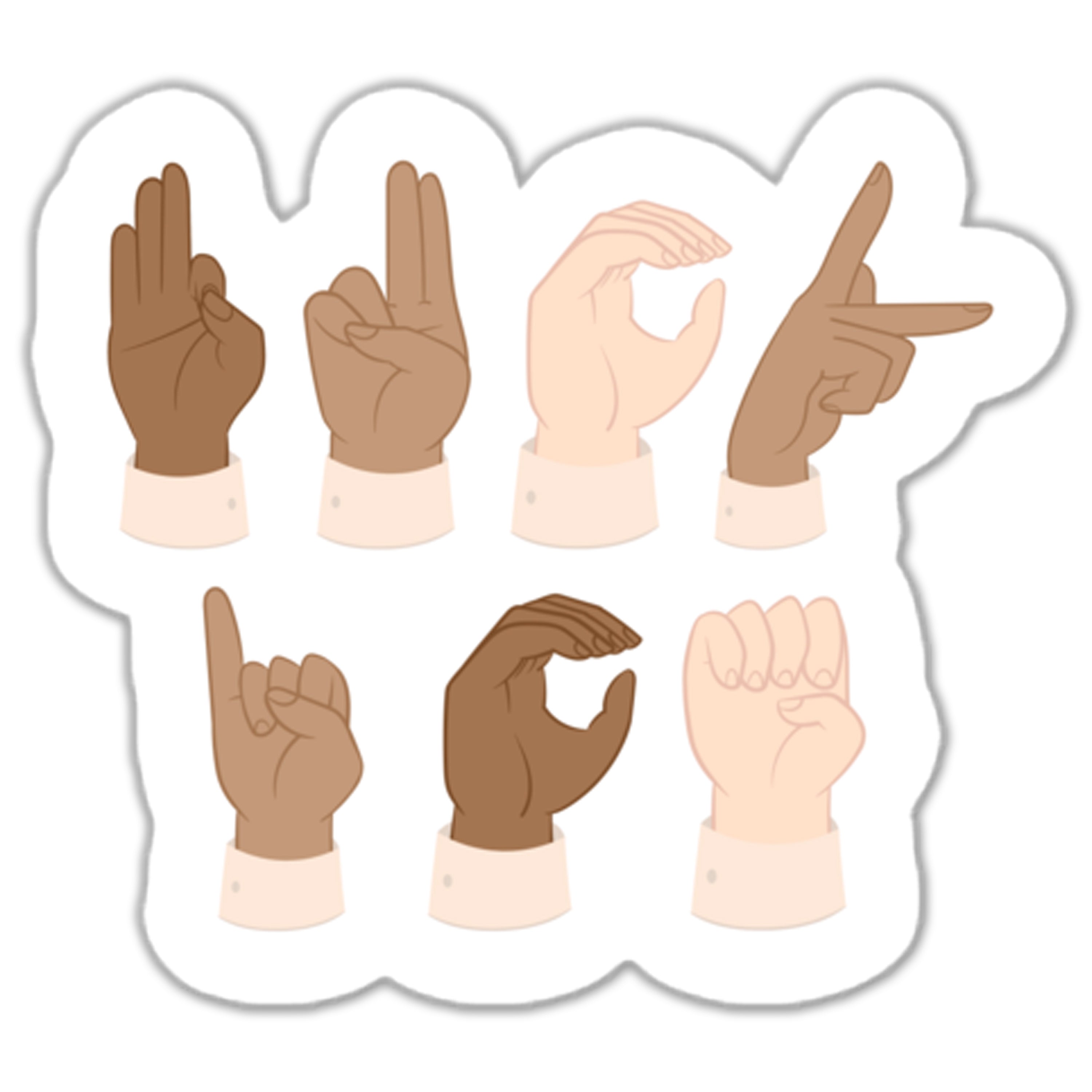 Fuck ICE Sign Language Sticker