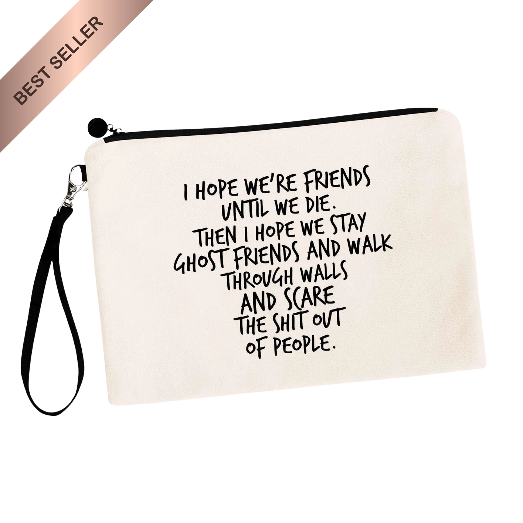 Ghost Friends Best Friends Makeup Bag