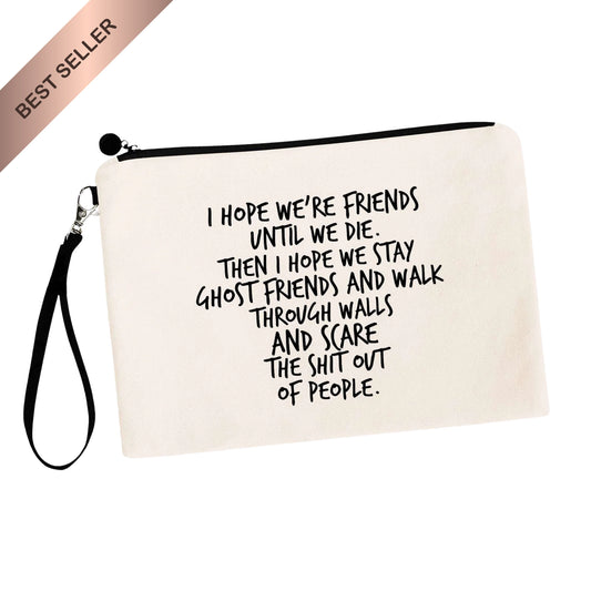 Ghost Friends Best Friends Makeup Bag