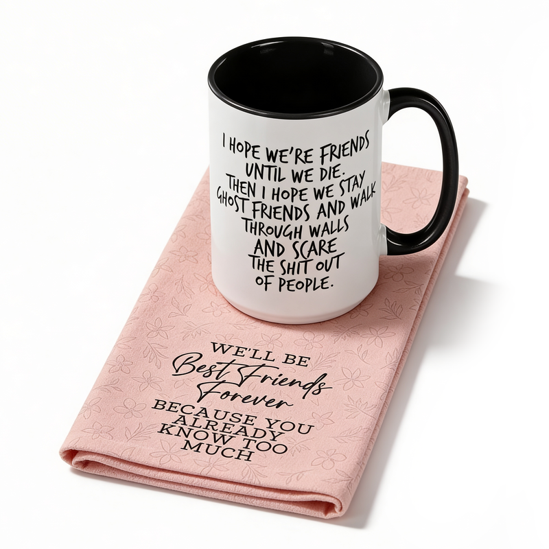 Ghost Friends Mug & Towel Gift Set