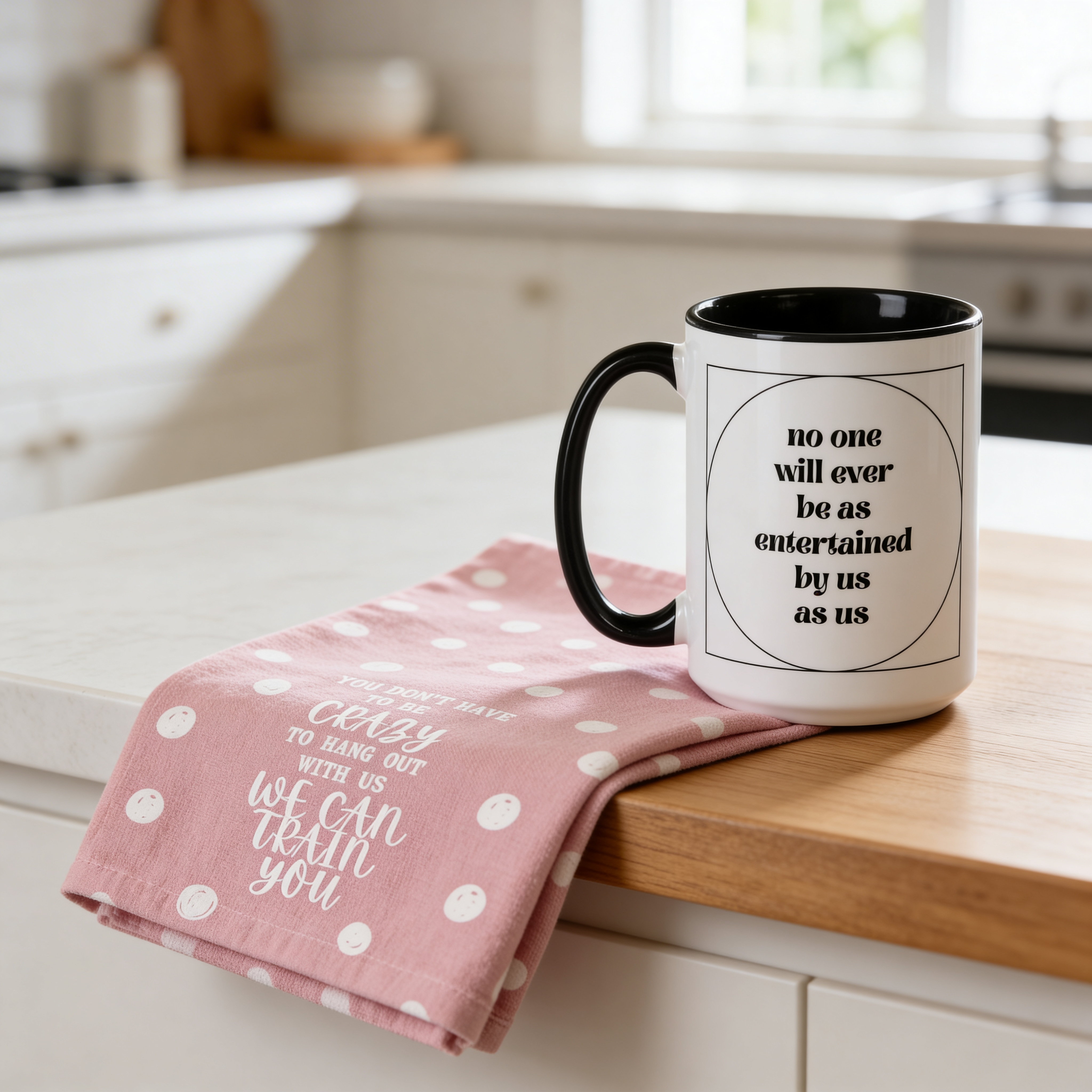 No One As Entertained Mug & Towel Gift Set