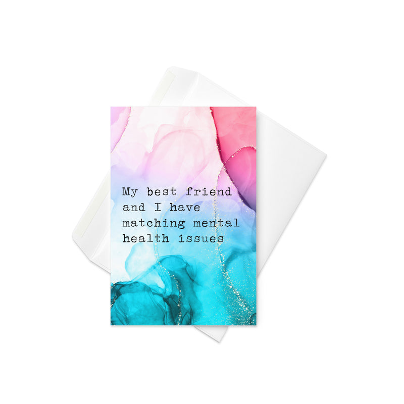 Matching Mental Health Greeting Card