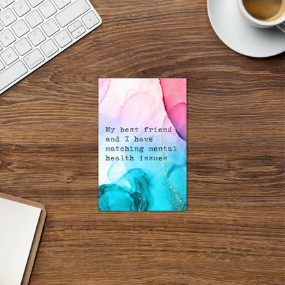 Matching Mental Health Greeting Card