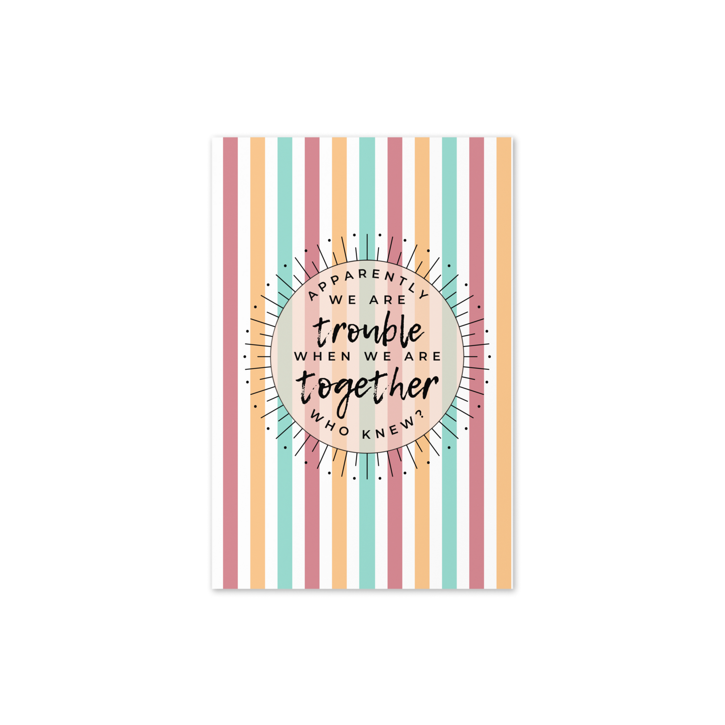 Trouble Together Greeting Card