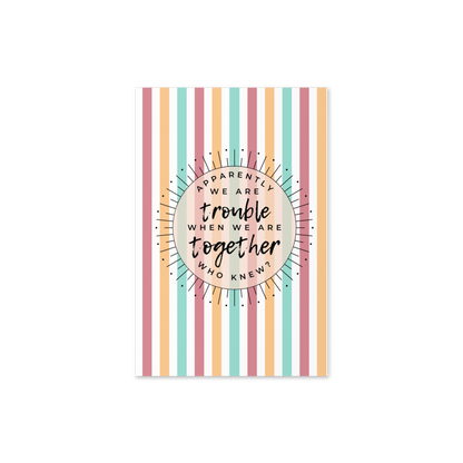 Trouble Together Greeting Card
