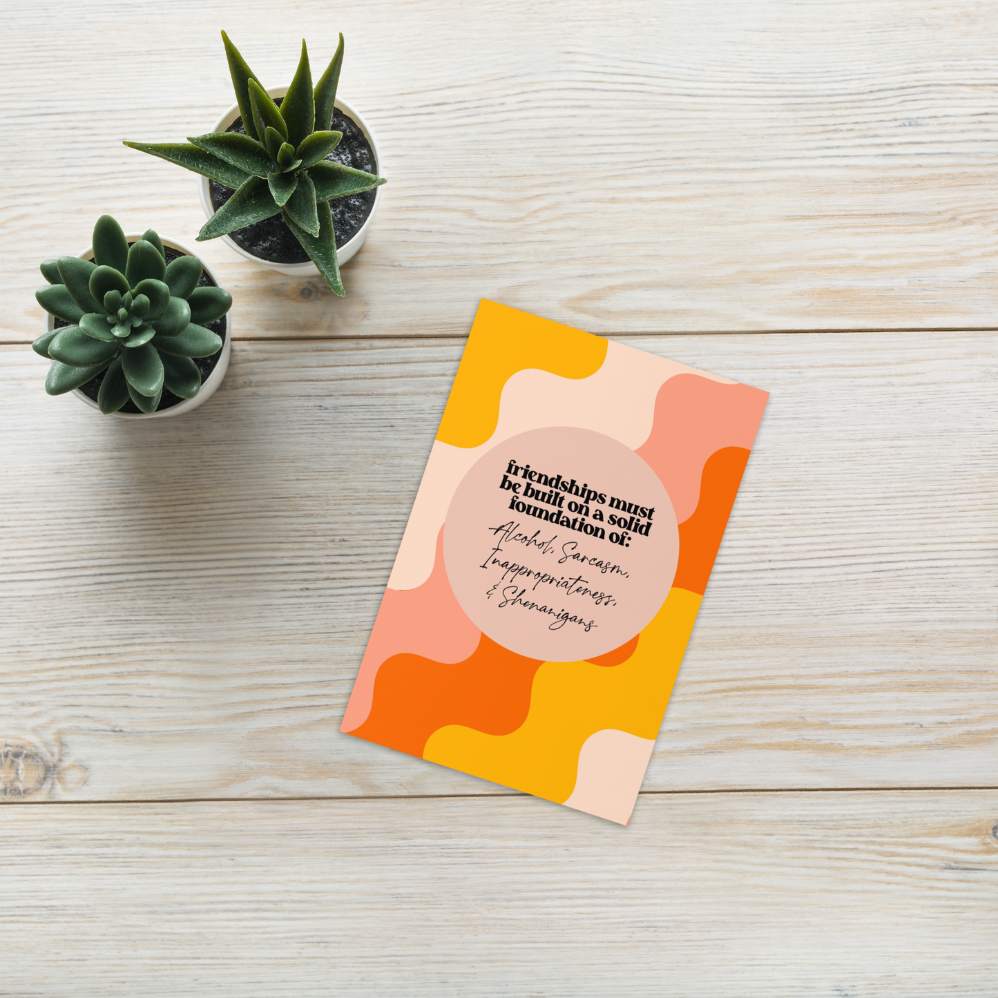 Foundations of Friendship Greeting Card