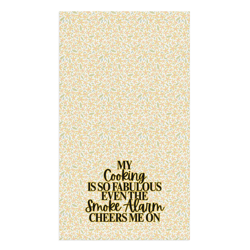 Smoke Alarm Cheers Me On Towel