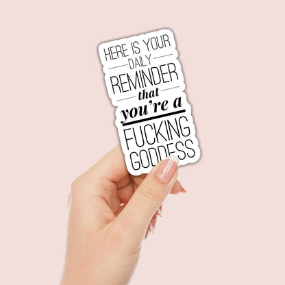 Goddess Reminder Sticker