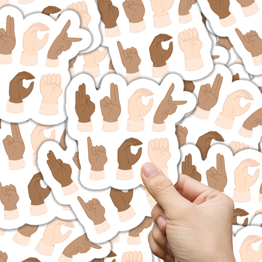 Fuck ICE Sign Language Sticker