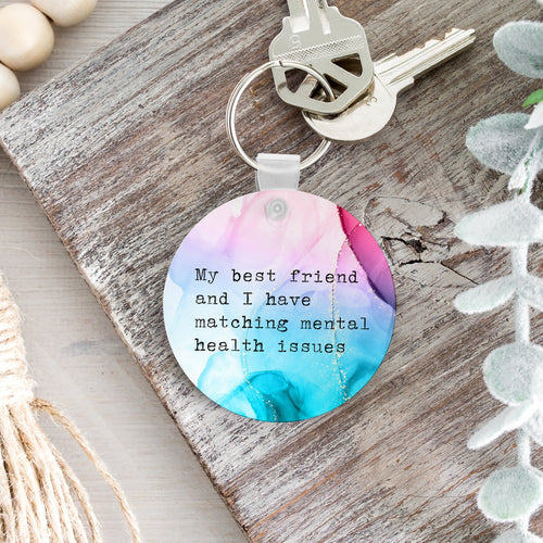 Matching Mental Health Issues Keychain