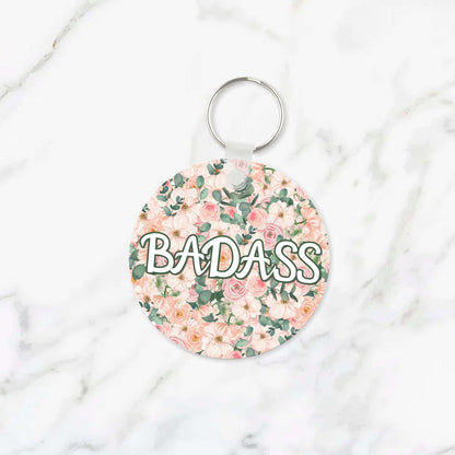Badass Flowery Language Keychain