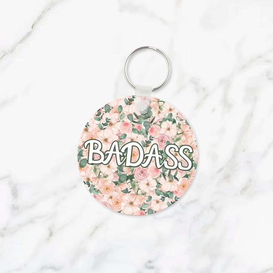 Badass Flowery Language Keychain