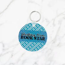 Load image into Gallery viewer, Working Mom Rockstar Keychain