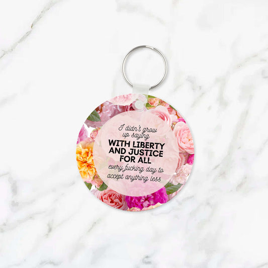 Liberty & Justice Keychain