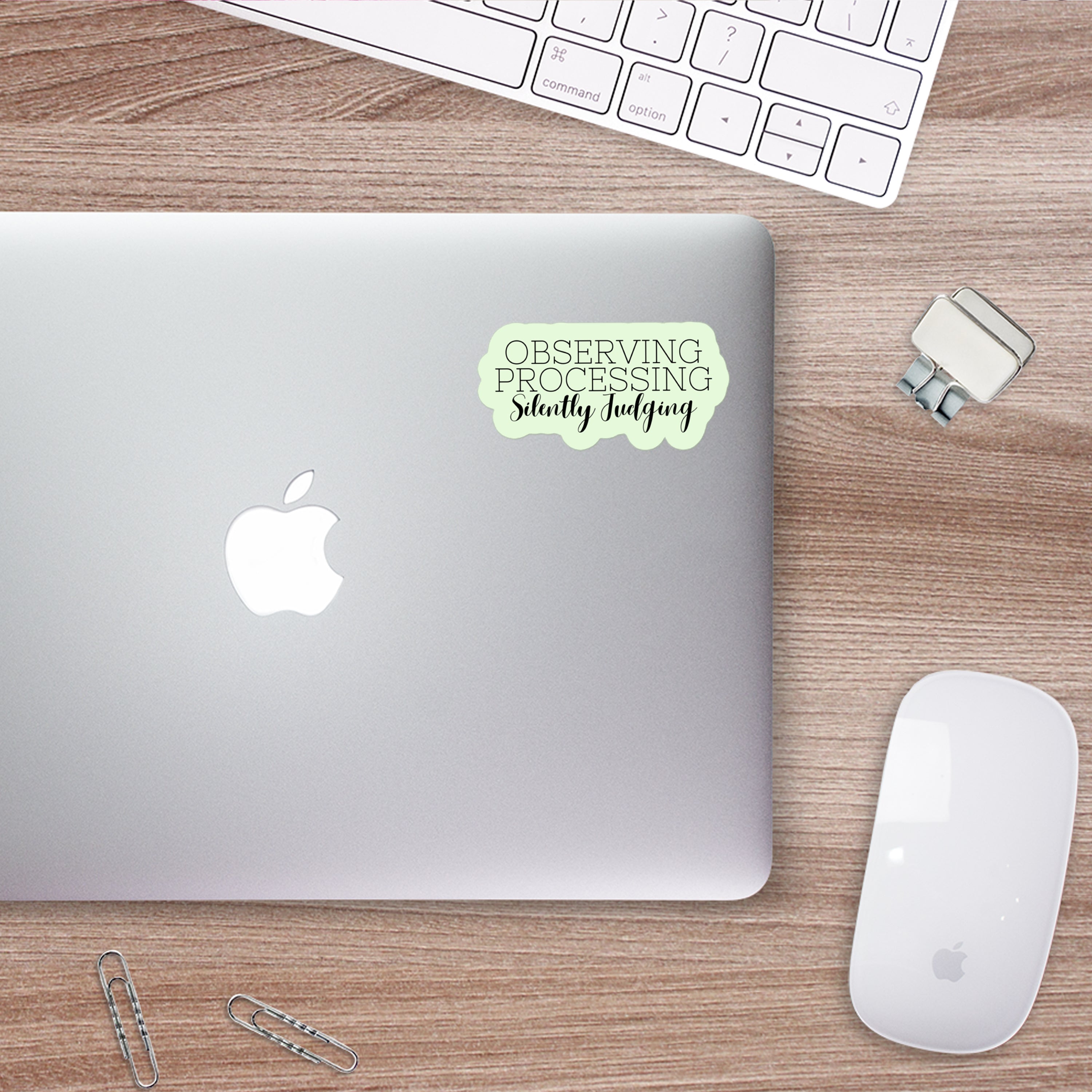 Observing Processing Silently Judging Sticker