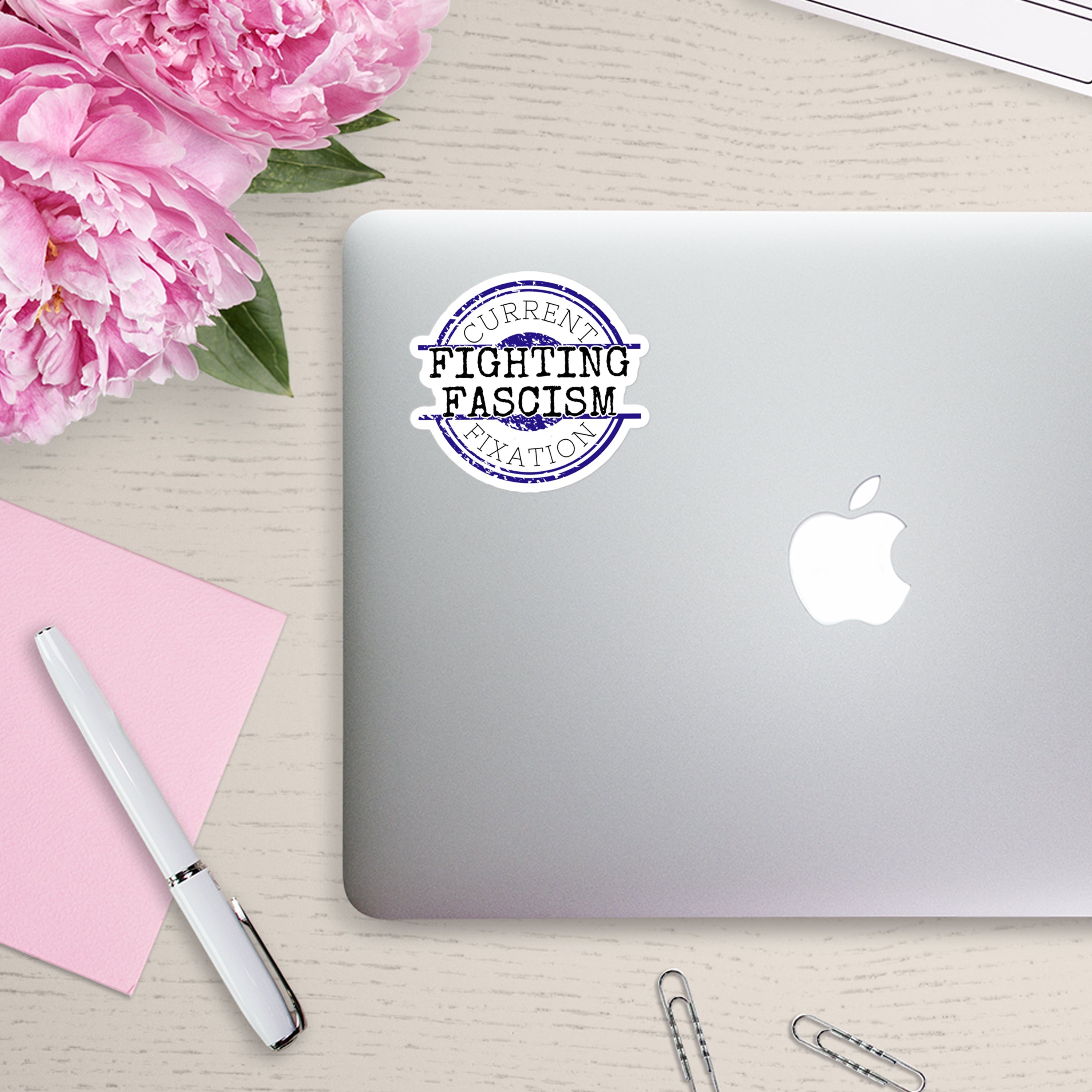 Current Fixation: Fighting Fascism Sticker