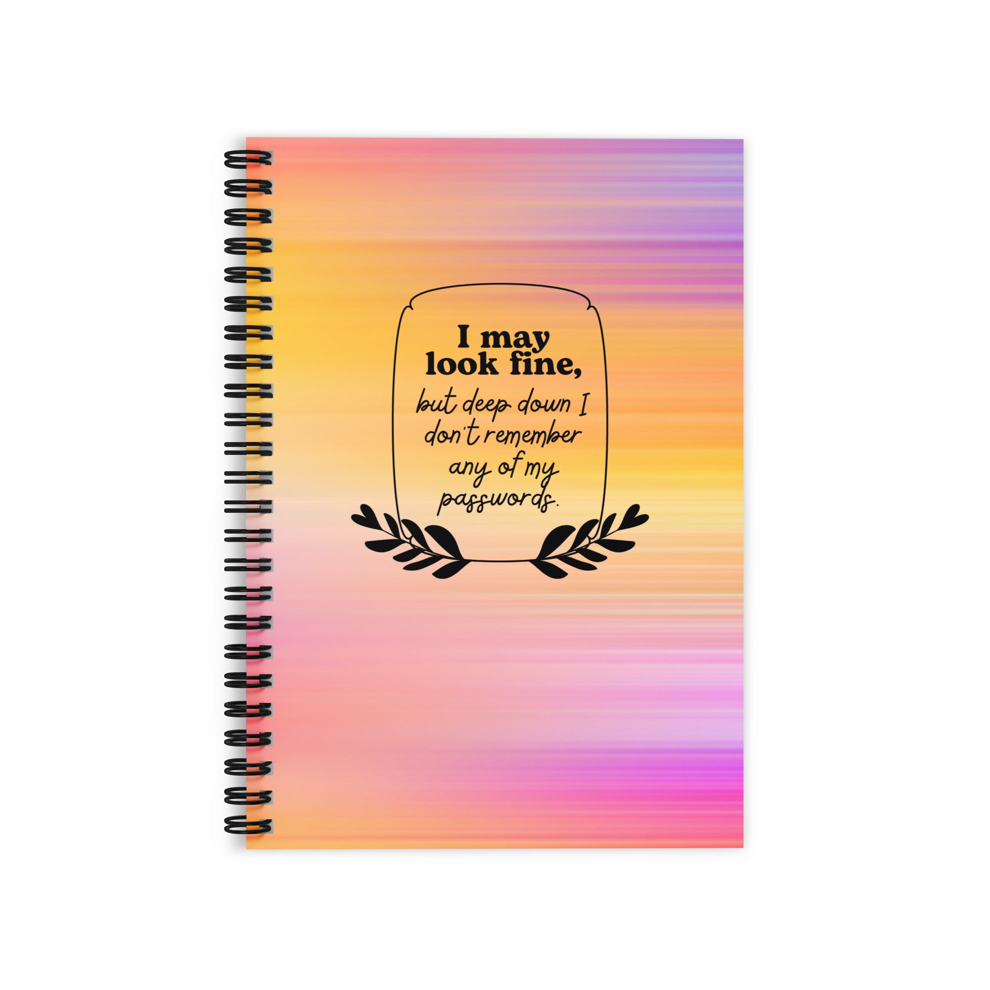 I Don't Remember My Passwords Journal