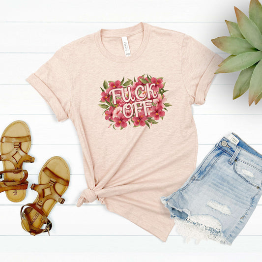 Fuck Off Flowery Language Shirt